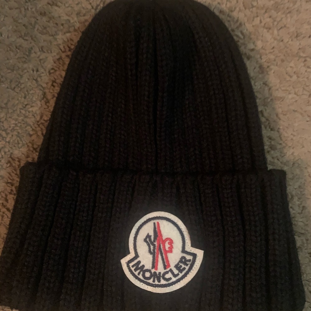 Moncler Black Sock cap new